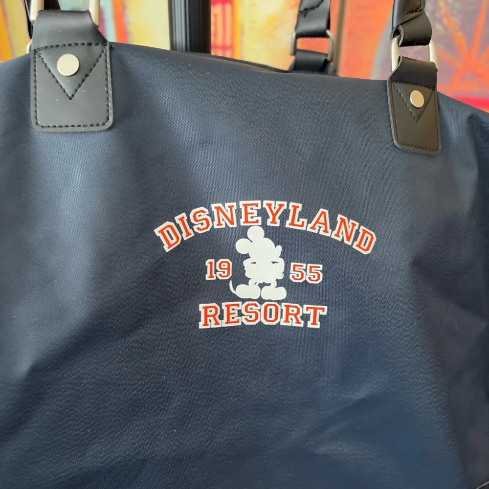 Disney Navy Disneyland Large Resort Tote with Mickey Logo